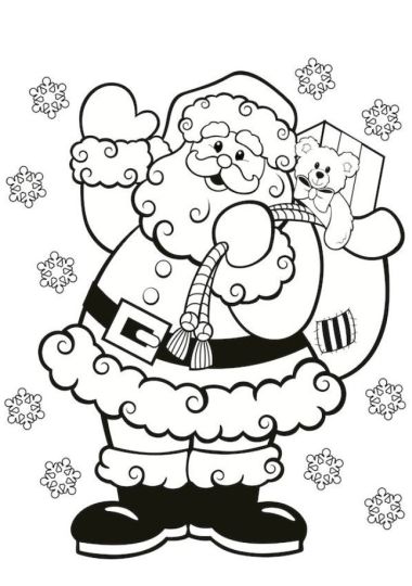 Santa Claus Colouring Pages 82