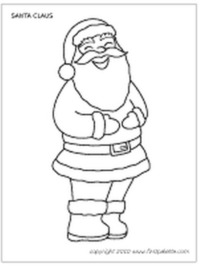 Santa Claus Colouring Pages 85