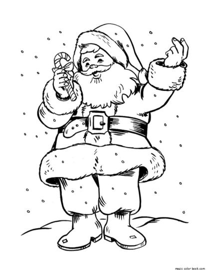 Santa Claus Colouring Pages 94
