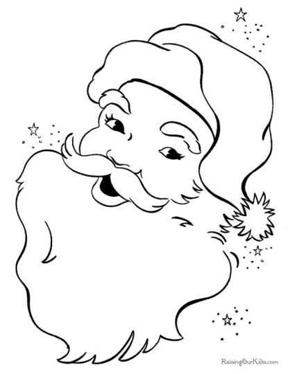 Santa Claus Colouring Pages 99