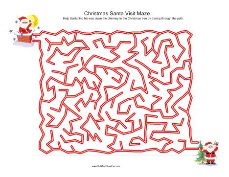 Christmas maze for kids 9