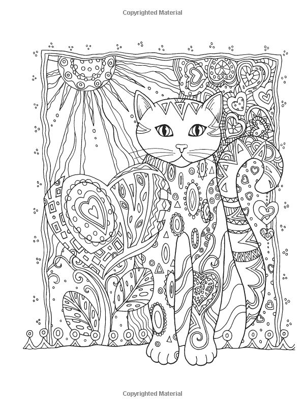 Cat Coloring Pages For Adults 28