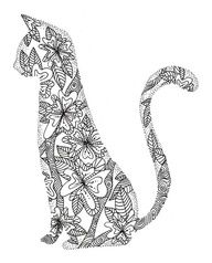 Cat Coloring Pages For Adults 30