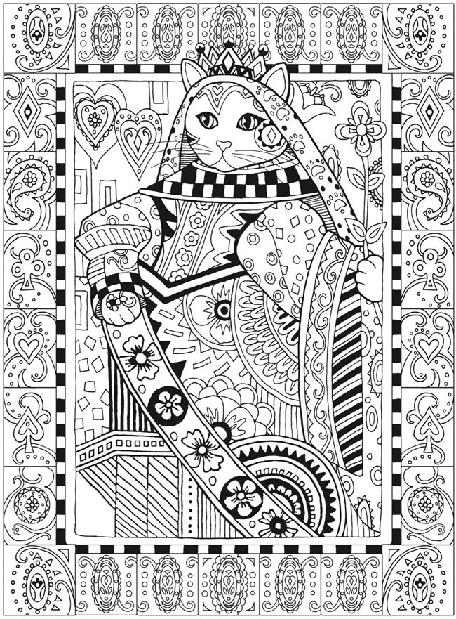 Cat Coloring Pages For Adults 5