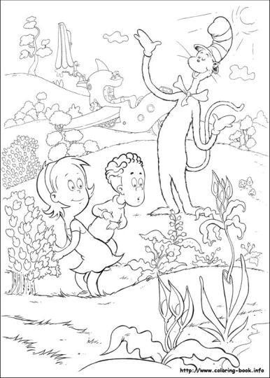 Cat In The Hat Coloring Pages 13