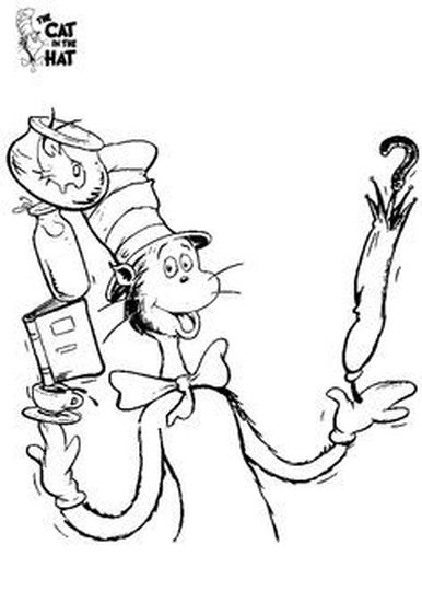 Cat In The Hat Coloring Pages 2