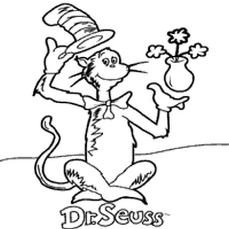 Cat In The Hat Coloring Pages 47
