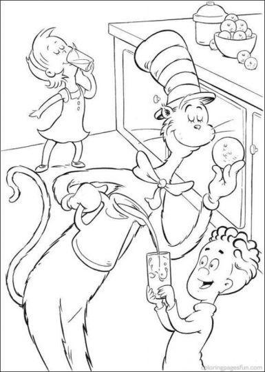 Cat In The Hat Coloring Pages 54