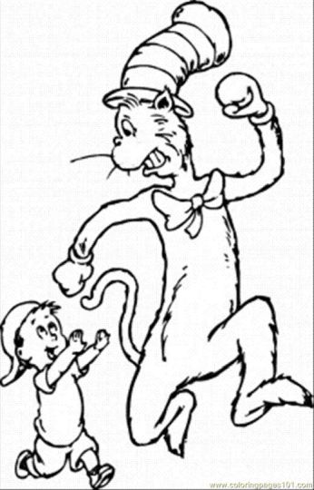 Cat In The Hat Coloring Pages 57