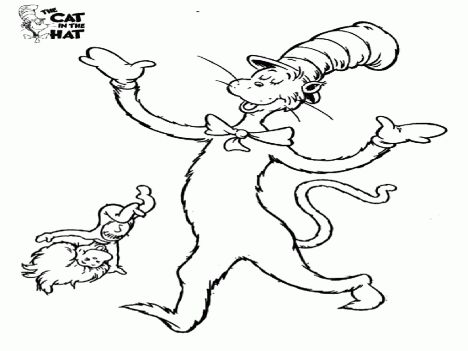 Cat In The Hat Coloring Pages 6