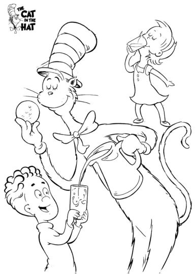 Cat In The Hat Coloring Pages 63
