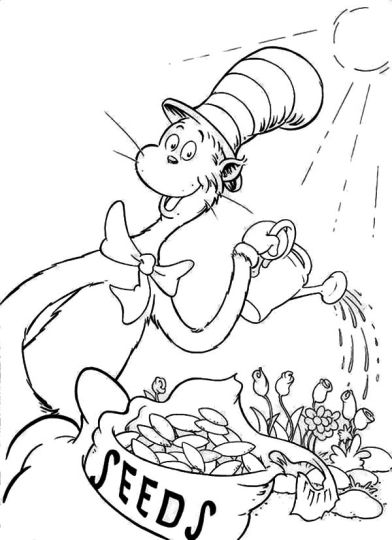 Cat In The Hat Coloring Pages - Part 8