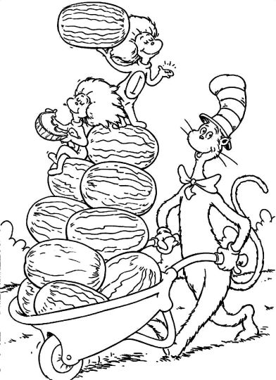 Cat In The Hat Coloring Pages 83