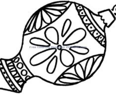 Christmas Ornament Coloring Pages 11