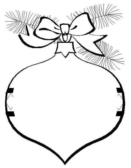 Christmas Ornament Coloring Pages 44