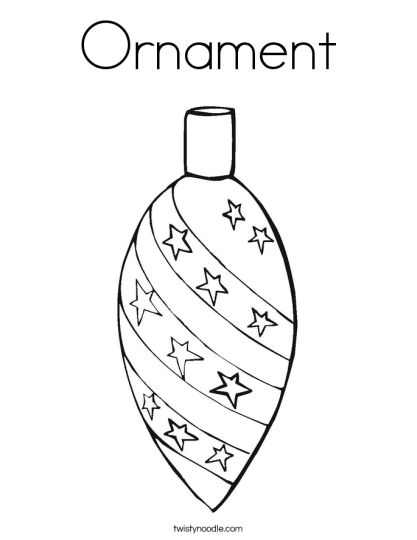 Christmas Ornament Coloring Pages 8