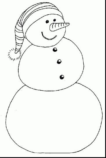 Christmas Snowman Coloring Pages 14