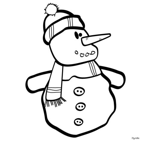 Christmas Snowman Coloring Pages 52