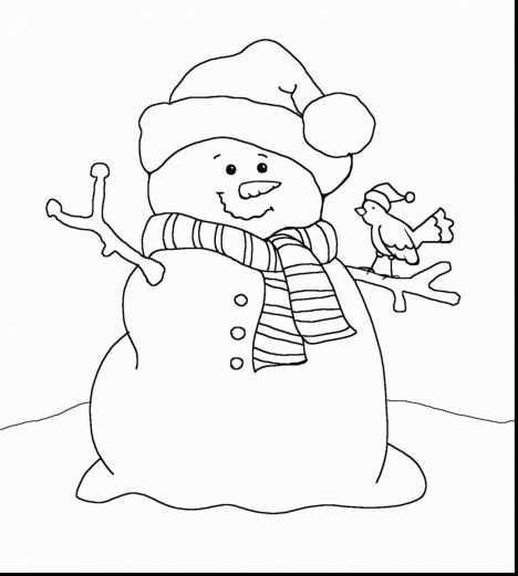 Christmas Snowman Coloring Pages 71