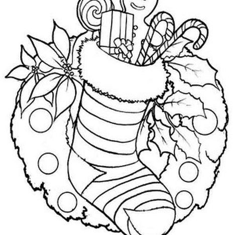 Christmas Stocking Coloring Pages 17