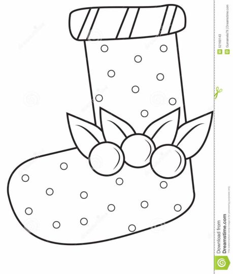 Christmas Stocking Coloring Pages 21