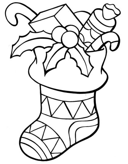 Christmas Stocking Coloring Pages 32