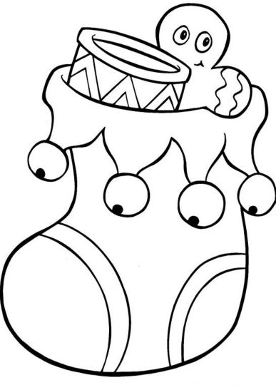 Christmas Stocking Coloring Pages 35