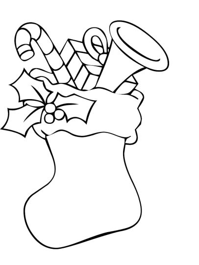 Christmas Stocking Coloring Pages 49