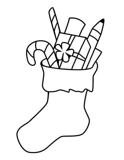 Christmas Stocking Coloring Pages 63