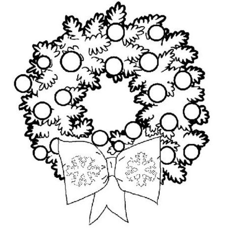 Christmas Wreath Coloring Pages 61