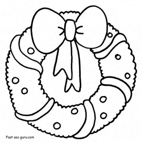 Christmas Wreath Coloring Pages 67