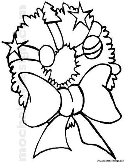 Christmas Wreath Coloring Pages 69