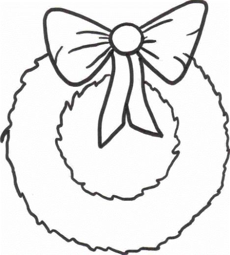 Christmas Wreath Coloring Pages 8