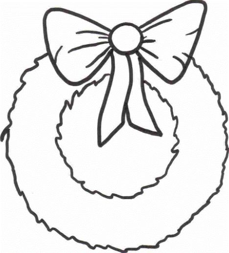 Christmas Wreath Coloring Pages 5