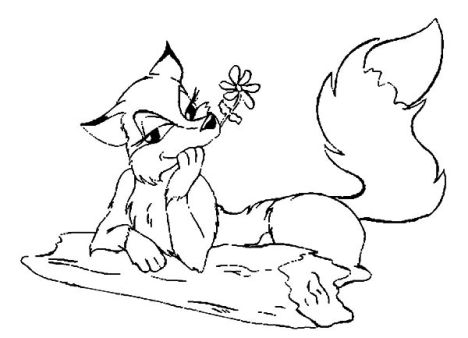 Cute Baby Fox Coloring Pages 23