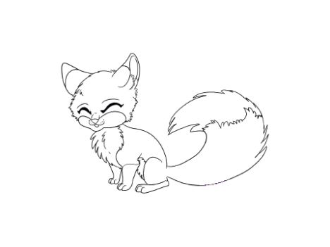 Cute Baby Fox Coloring Pages Part 4