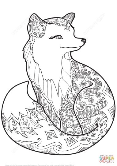 Cute Baby Fox Coloring Pages 41