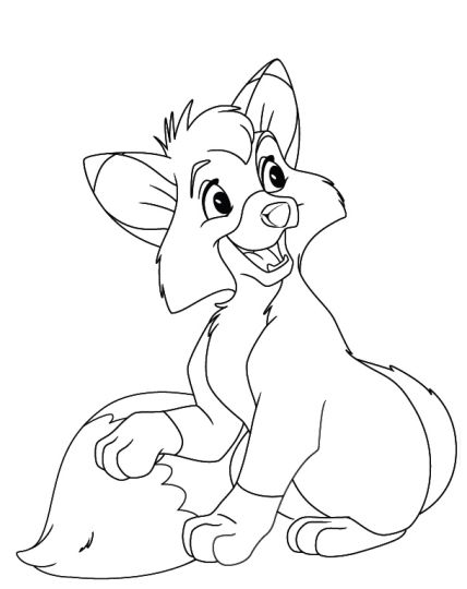 Cute Baby Fox Coloring Pages 47