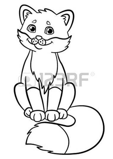 Cute Baby Fox Coloring Pages 50