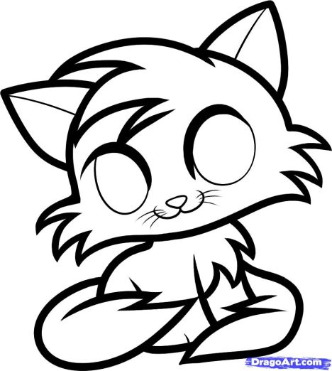 Cute Kitten Coloring Pages 17