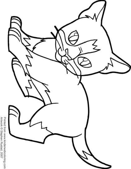  Cute  Kitten  Coloring  Pages  Part 2