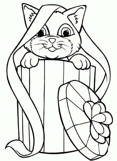 Cute Kitten Coloring Pages 34