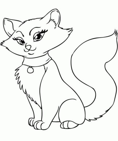 Cute Kitten Coloring Pages 35