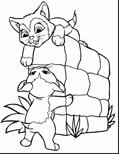 Cute Kitten Coloring Pages 44