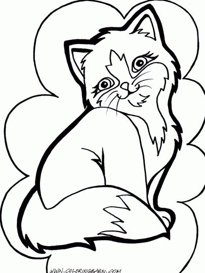 Cute Kitten Coloring Pages 54