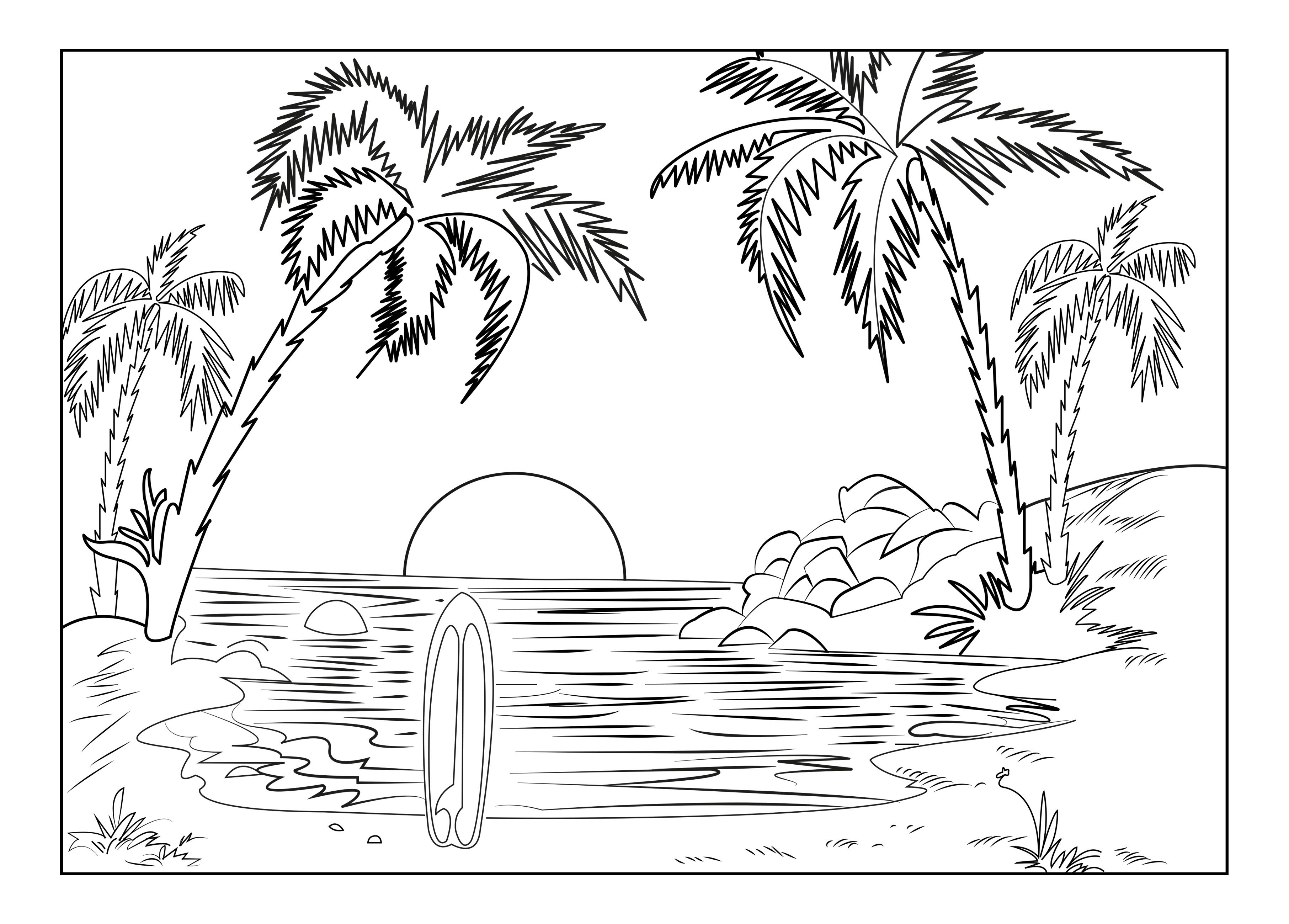Detailed Landscape Coloring Pages For Adults 18