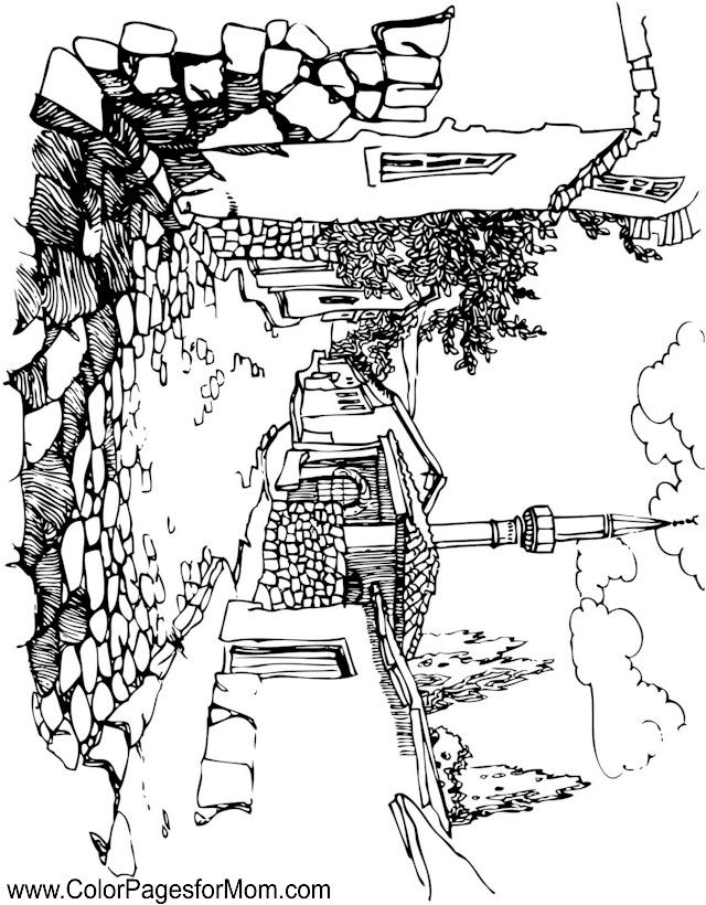 Detailed Landscape Coloring Pages For Adults 41