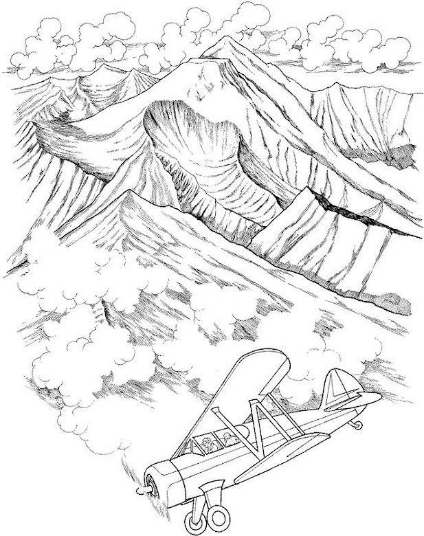 Detailed Landscape Coloring Pages For Adults 48