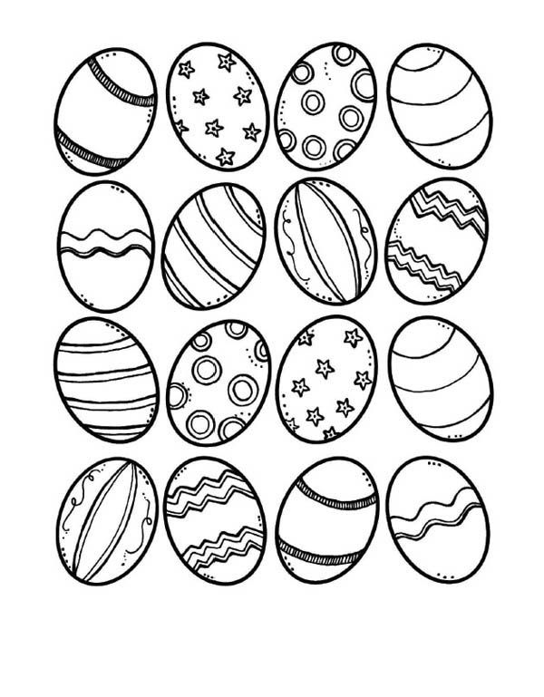 Easter Egg Colouring Pages 108