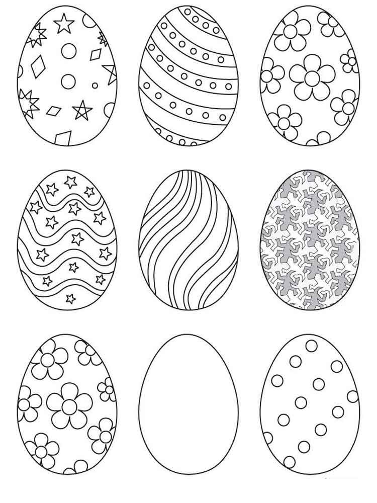 Easter Egg Colouring Pages 37
